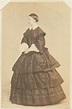 Photograph of a full length portrait of Princess Alexandrine of Prussia (1842-1906), standing ...
