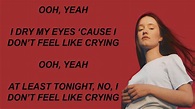 Sigrid - Don't Feel Like Crying (Lyrics) - YouTube