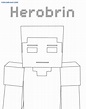 Disegni da colorare di Herobrine Minecraft | WONDER DAY — Disegni da ...