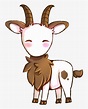 Goats Head Clipart Cute Anime - Cute Anime Goat, HD Png Download ...