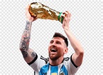 Messi, campeón, fútbol, trofeo de la copa mundial de la fifa, png | PNGWing