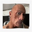 "The rock eyebrow meme" Poster for Sale by kamilesz | Redbubble