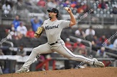 Miami Marlins Pitcher Andrew Nardi Delivers Editorial Stock Photo ...