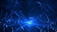 Shatered Glass Broken Glass Background Epic Animation - Blue Shattered ...