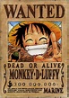 WANTED - Monkey D Luffy | Imagenes de luffy, Fondo de pantalla de anime ...