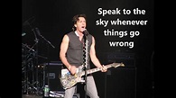 Rick Springfield Speak to the sky (with lyrics) - YouTube