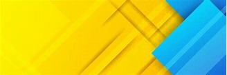 Premium Vector | Abstract blue yellow banner background