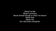 Metallica - The Unforgiven (Lyrics) - YouTube