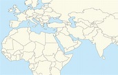 Blank Map Of Africa And Middle East | Map Of Africa