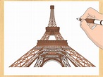 Cómo dibujar la Torre Eiffel: 14 pasos (con fotos)