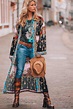 Bohemian chic hippie style kimono | Boho chic outfits, Bohemian style ...