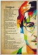 Printable John Lennon Imagine Song Handwritten Lyrics Poster - Vrogue