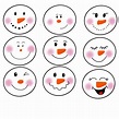 Printable Cut Out Snowman Face Stencil - Best Season Ideas