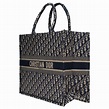 Christian Dior Book GM sacola de compras em lona azul, Nova Condição ...