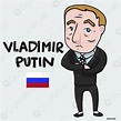Vladimir Putin cartoon Drawing editorial illustration President of ...