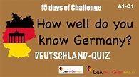 Deutschland-Quiz | How well do you know Germany? | 15 Day-Challenge ...