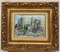 Sold Price: Enamel on Copper Painting of New York signed David Karp ...