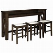 Hallishaw Counter Height Bar Table Set with 3 Stools | Bar table sets ...