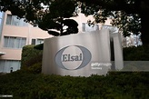 Signage for Eisai Co. at the company's headquarters in Tokyo, Japan ...