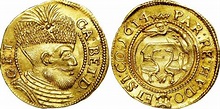 Moneta 1 Ducat Principato di Transilvania (1571-1711) Oro 1618 Gabriele ...