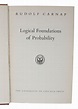 Logical Foundations of Probability. von CARNAP, RUDOLF. | Lynge & Søn ...