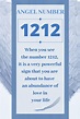 Angel Number 1212 | Numerology, Angel numbers, Angel number meanings