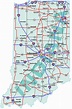 Large Detailed Roads And Highways Map Of Indiana State With All Cities ...