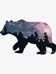 "Night Sky Bear" Sticker by NikkiMouse82 | Redbubble