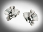 Niels Eric From Danish modernist sterling silver clip earrings by ...
