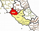 Map of the province of Viterbo – La Ciociara