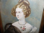 Joseph Karl Stieler German1781-1851 miniature painting portrait Amalie ...