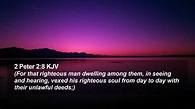 2 Peter 2:8 KJV Desktop Wallpaper - (For that righteous man dwelling ...