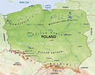 Poland mountains map - Map of Poland mountains (Eastern Europe - Europe)