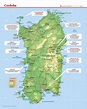 Mapa de Cerdeña - Lonely Planet