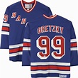Wayne Gretzky New York Rangers Autographed Blue CCM Replica Jersey ...