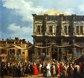 Canaletto - visite du doge | Canaletto, Italian painters, Painting ...