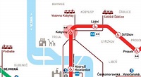 Kobylisy station map - Prague metro