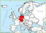 Alemania en el mapa de Europa | Mapa de europa, Mapa de irlanda, Mapa ...