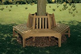 11 Sample Benches Around Trees With DIY | Home decorating Ideas