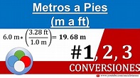 Metros a Pies (m a ft) - CONVERSIONES - YouTube