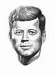 President John F. Kennedy Drawing by Murphy Elliott