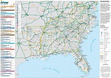 Southeast USA Road Map Road Map