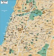 Mapa de Tel Aviv: mapa offline y mapa detallado de la ciudad de Tel Aviv