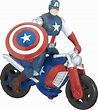 AVENGERS C0478EL20 Marvel 6-Inch Captain America Figure & Vehicle ...