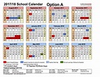 2017-2018 School Calendar Options Survey