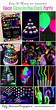 Party themes- Neon party Fun Glow in the Dark Party ideas