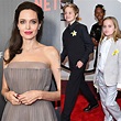 Angelina Jolie's Six Kids Walk the Red Carpet Wearing Yellow Flowers