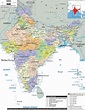 Detailed Political Map Of India - Draw A Topographic Map
