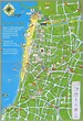 Tel Aviv tourist map - Tel Aviv attractions map (Israel)