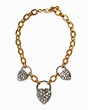 Lyst - Lulu Frost Blackheart Rhinestone Necklace in Metallic